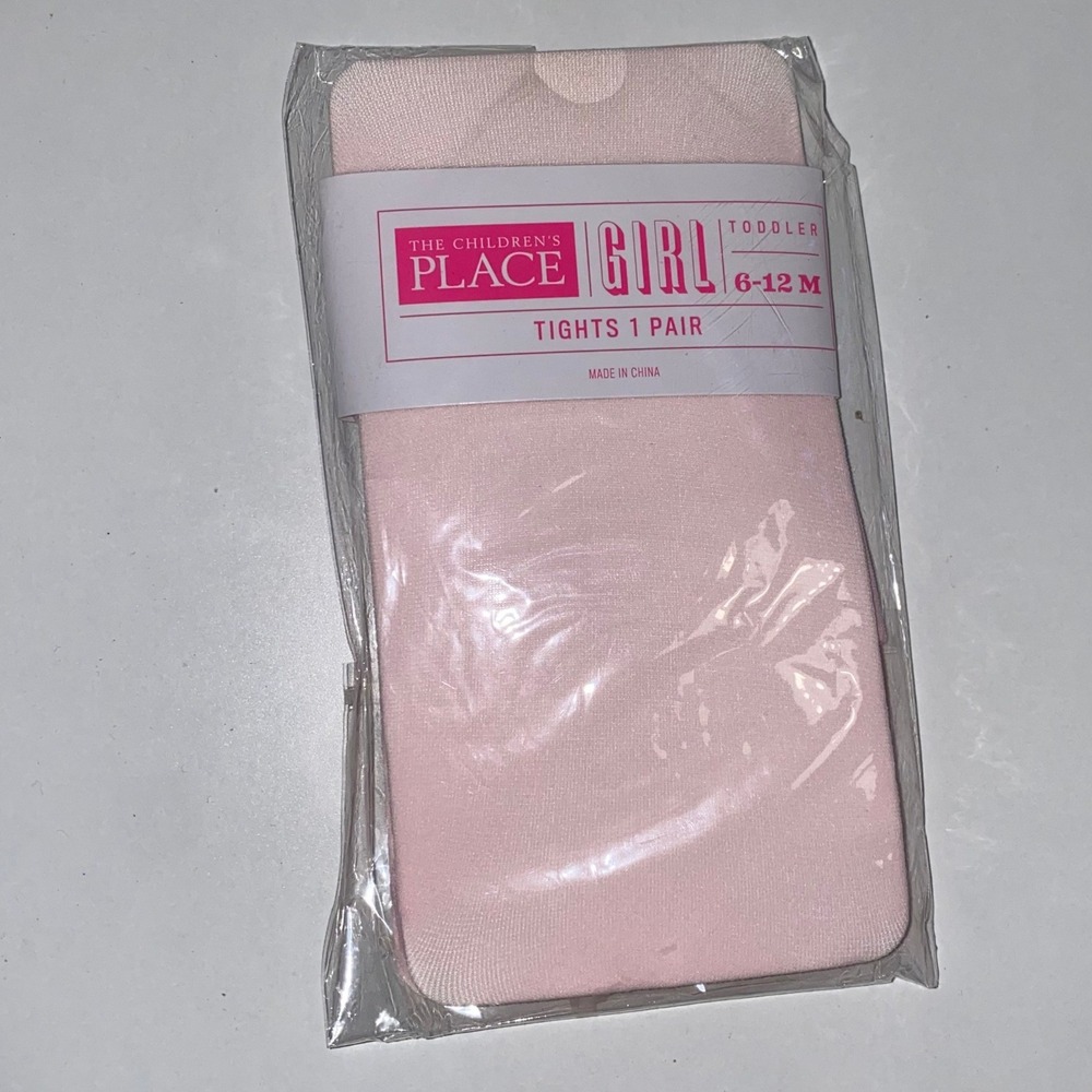 The Children's Place Tights‎ Toddler 6-12M Pink New Nylon Spandex Stretch